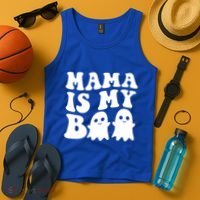 Mama Is My Boo Halloween Mom Ghost Spooky Season Mom Gift Tank Top thumb 4