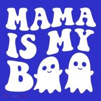 Mama Is My Boo Halloween Mom Ghost Spooky Season Mom Gift Visor thumb 3