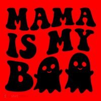 Mama Is My Boo Halloween Mom Ghost Spooky Season Mom Gift Santa Hat thumb 1