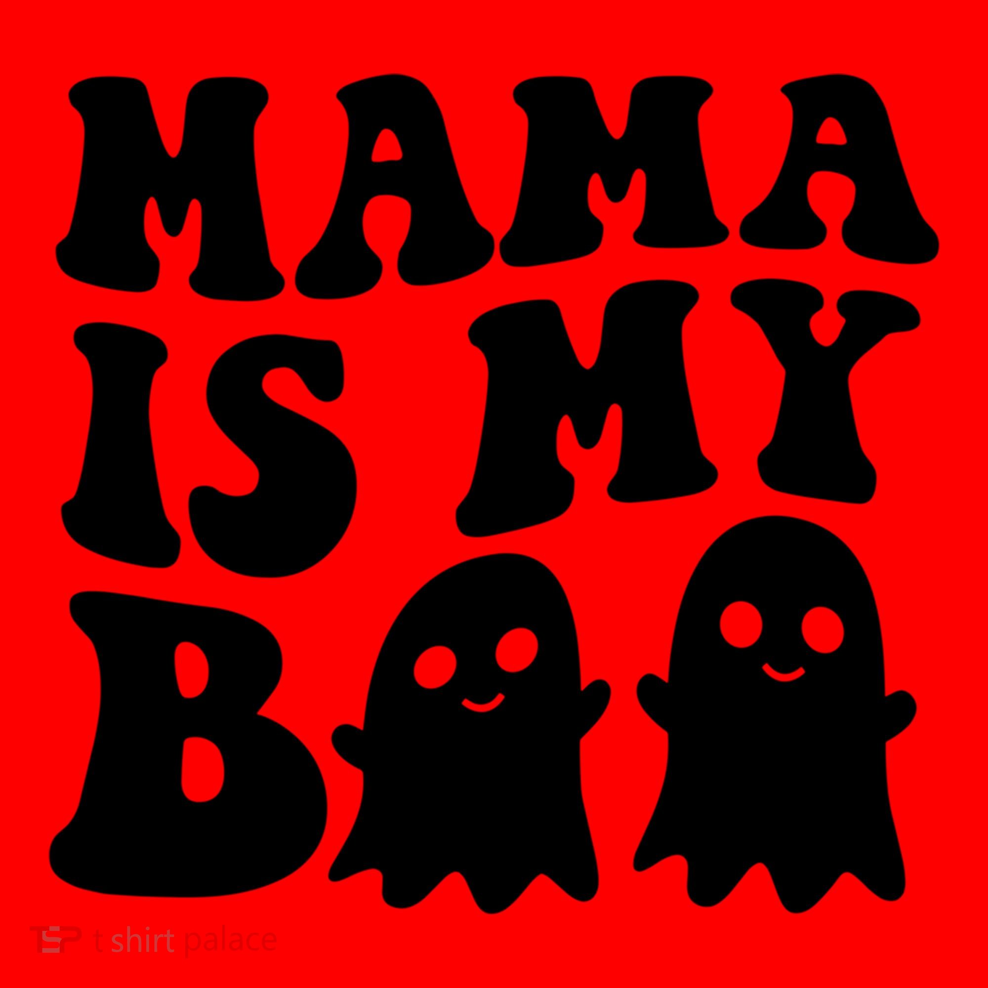 Mama Is My Boo Halloween Mom Ghost Spooky Season Mom Gift Santa Hat