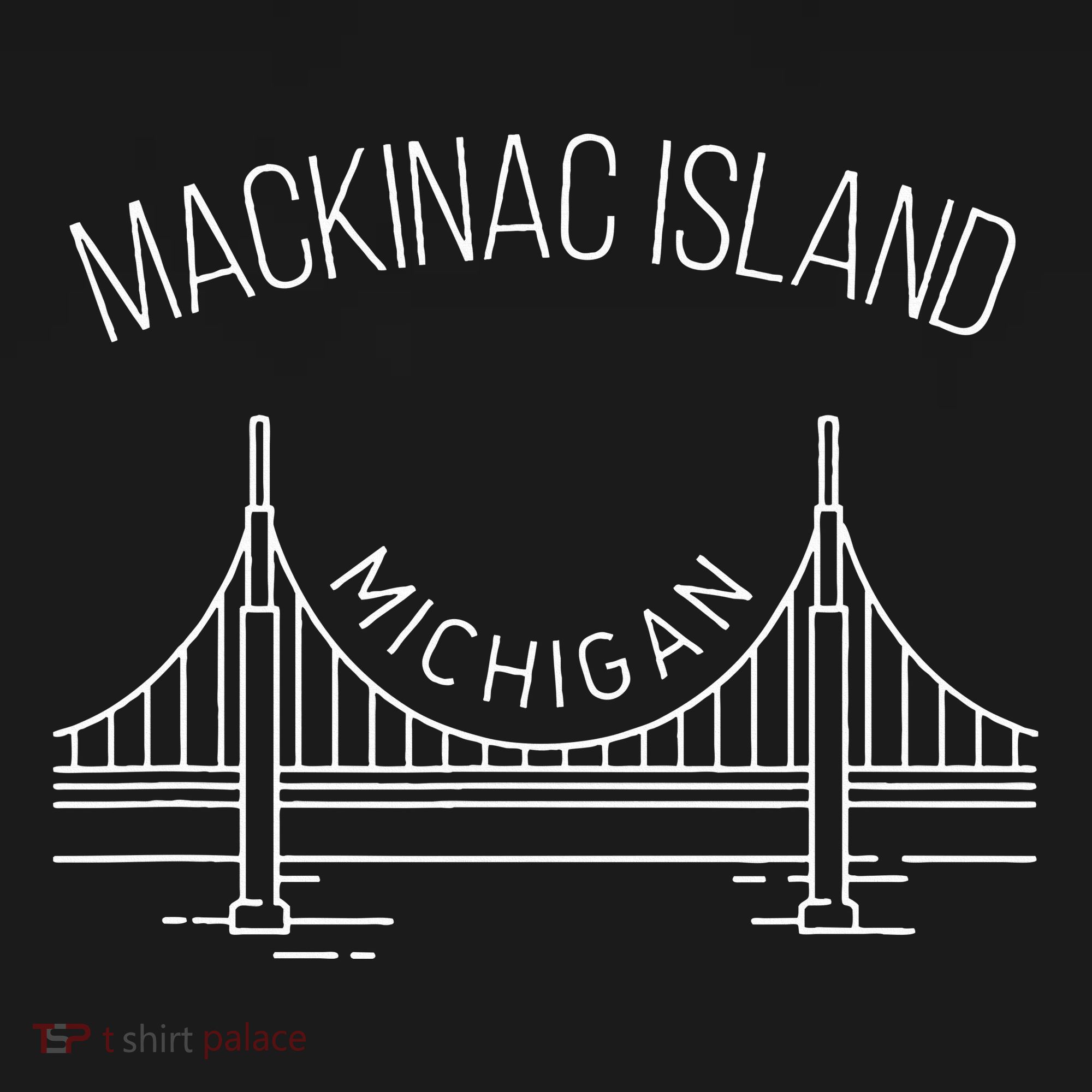 Mackinac Island Michigan With Bridge Weekend Travel Women's Tank Top