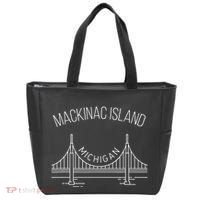 Mackinac Island Michigan With Bridge Weekend Travel Tote Bag thumb 0