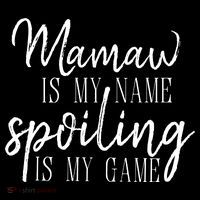 Mamaw Is My Name Spoiling Is My Game Gift Women's Hoodie thumb 2