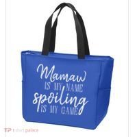 Mamaw Is My Name Spoiling Is My Game Gift Tote Bag thumb 3