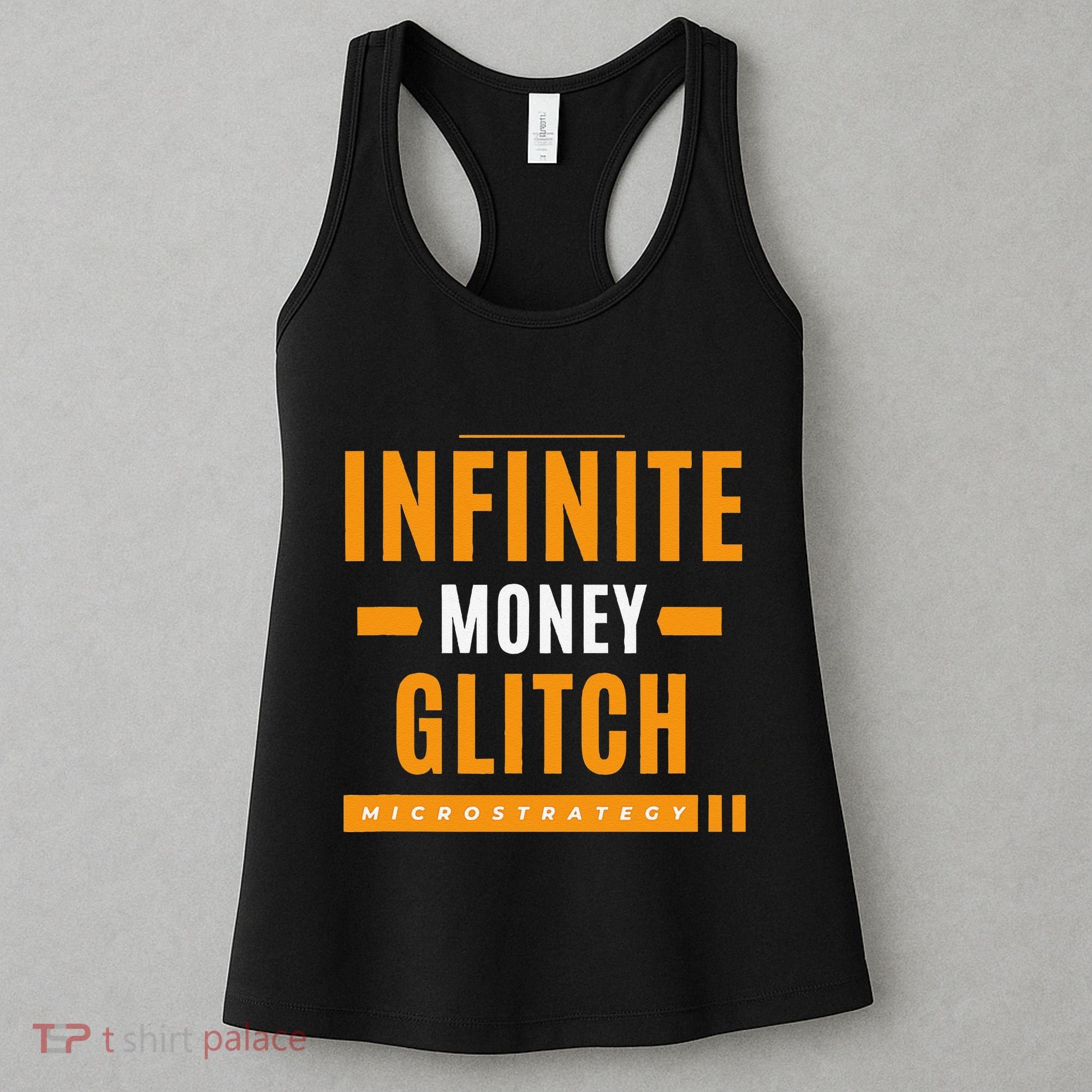 $Mstr Infinite Money Glitch Microstrategy Bitcoin Women's Tank Top
