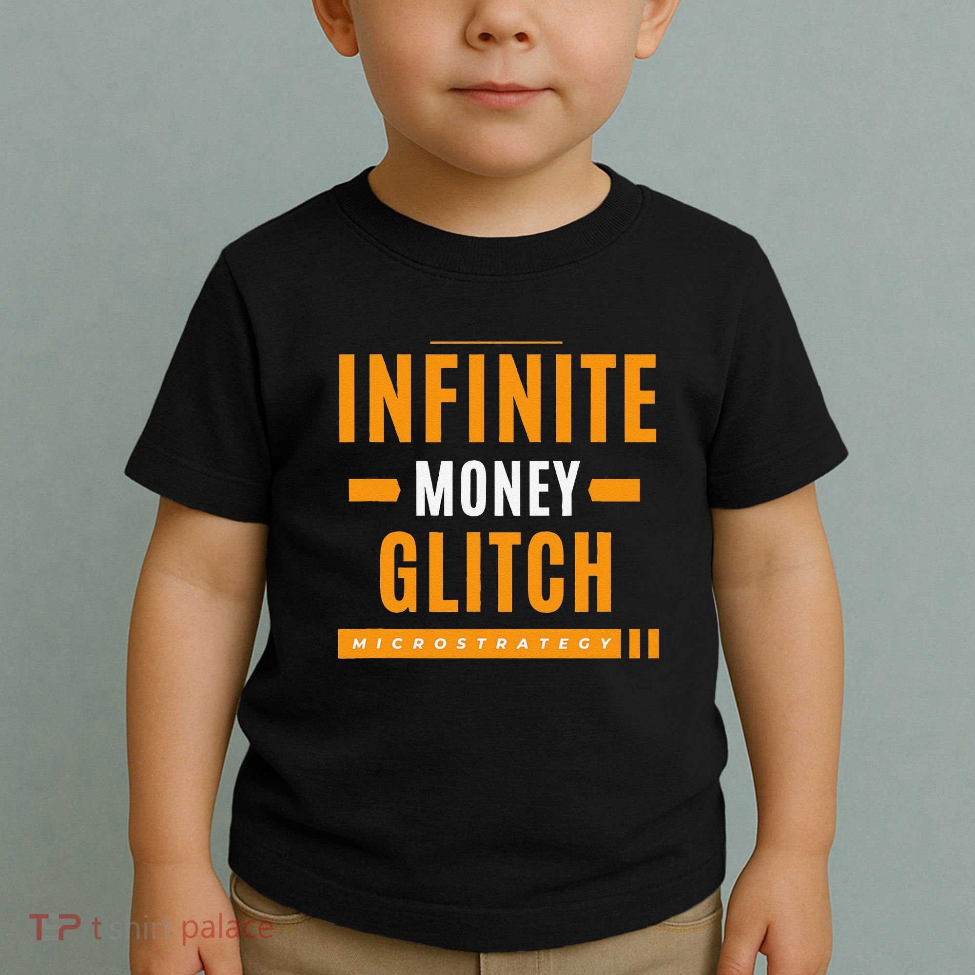 $Mstr Infinite Money Glitch Microstrategy Bitcoin Toddler T-Shirt
