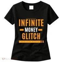 $Mstr Infinite Money Glitch Microstrategy Bitcoin Women's T-Shirt thumb 0