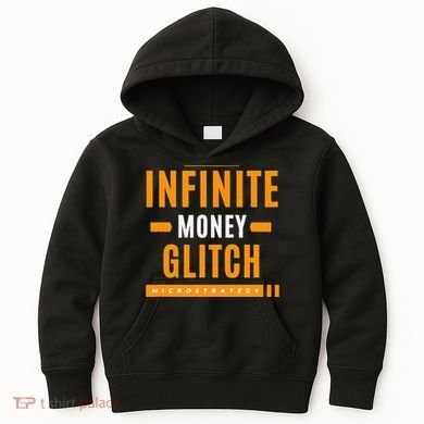 $Mstr Infinite Money Glitch Microstrategy Bitcoin Kids Hoodie
