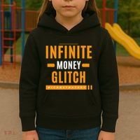 $Mstr Infinite Money Glitch Microstrategy Bitcoin Kids Hoodie thumb 3