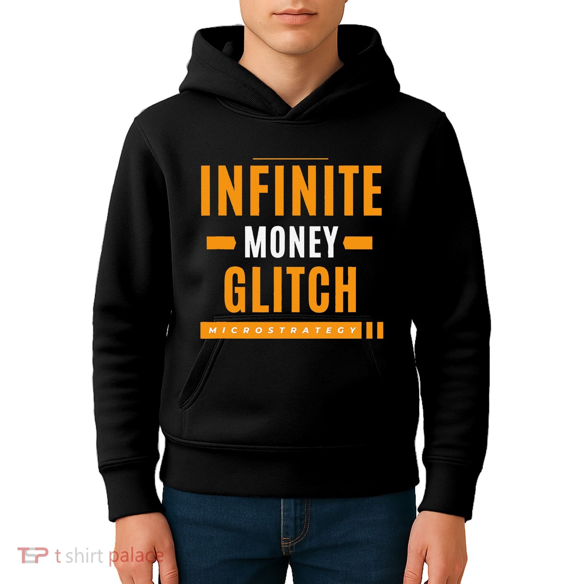 $Mstr Infinite Money Glitch Microstrategy Bitcoin Kids Hoodie