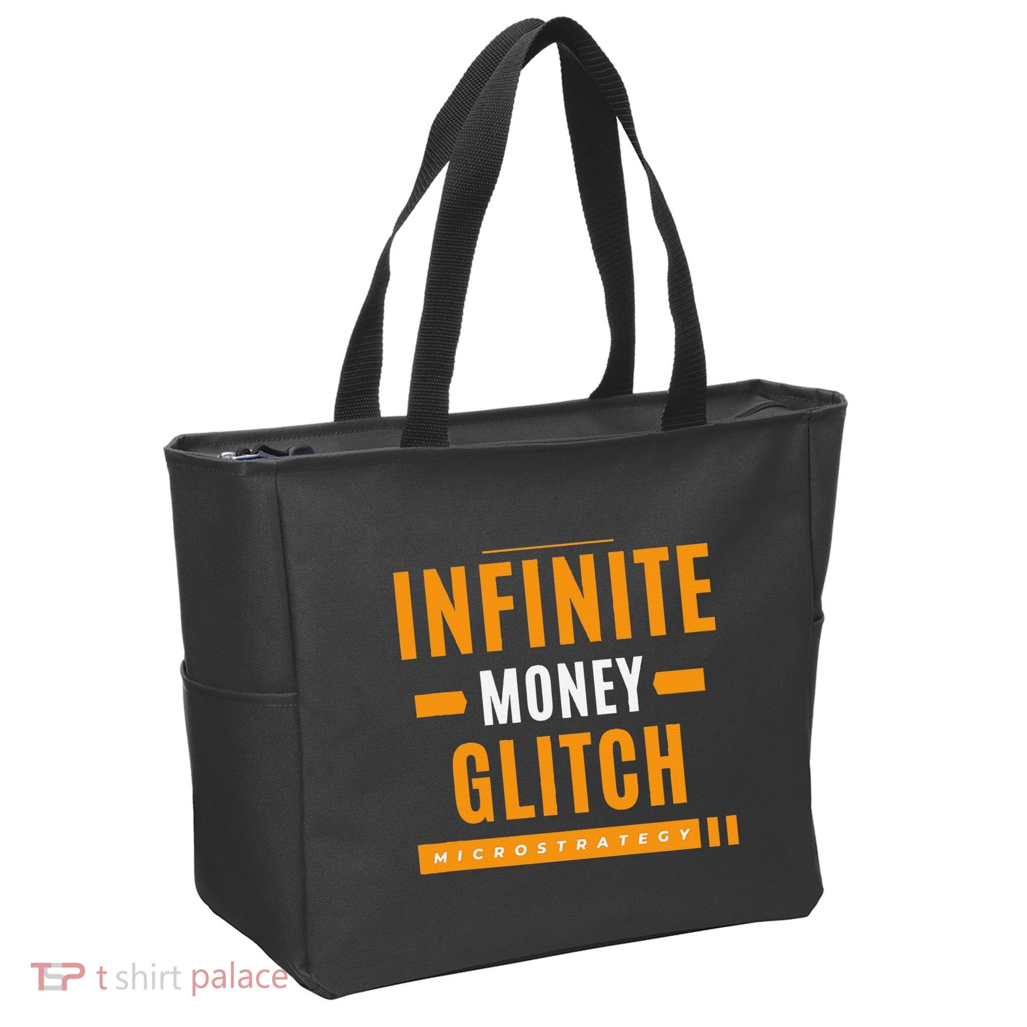 $Mstr Infinite Money Glitch Microstrategy Bitcoin Tote Bag