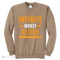 $Mstr Infinite Money Glitch Microstrategy Bitcoin Sweatshirt thumb 0