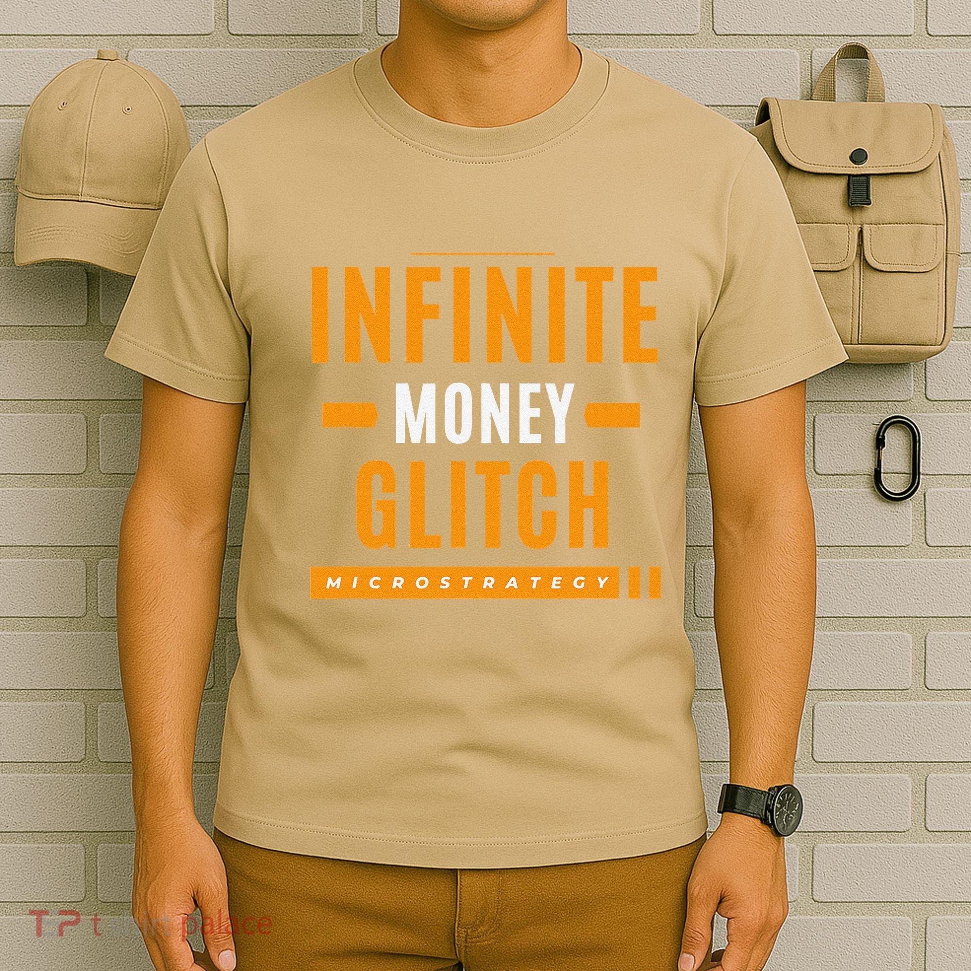 $Mstr Infinite Money Glitch Microstrategy Bitcoin T-Shirt