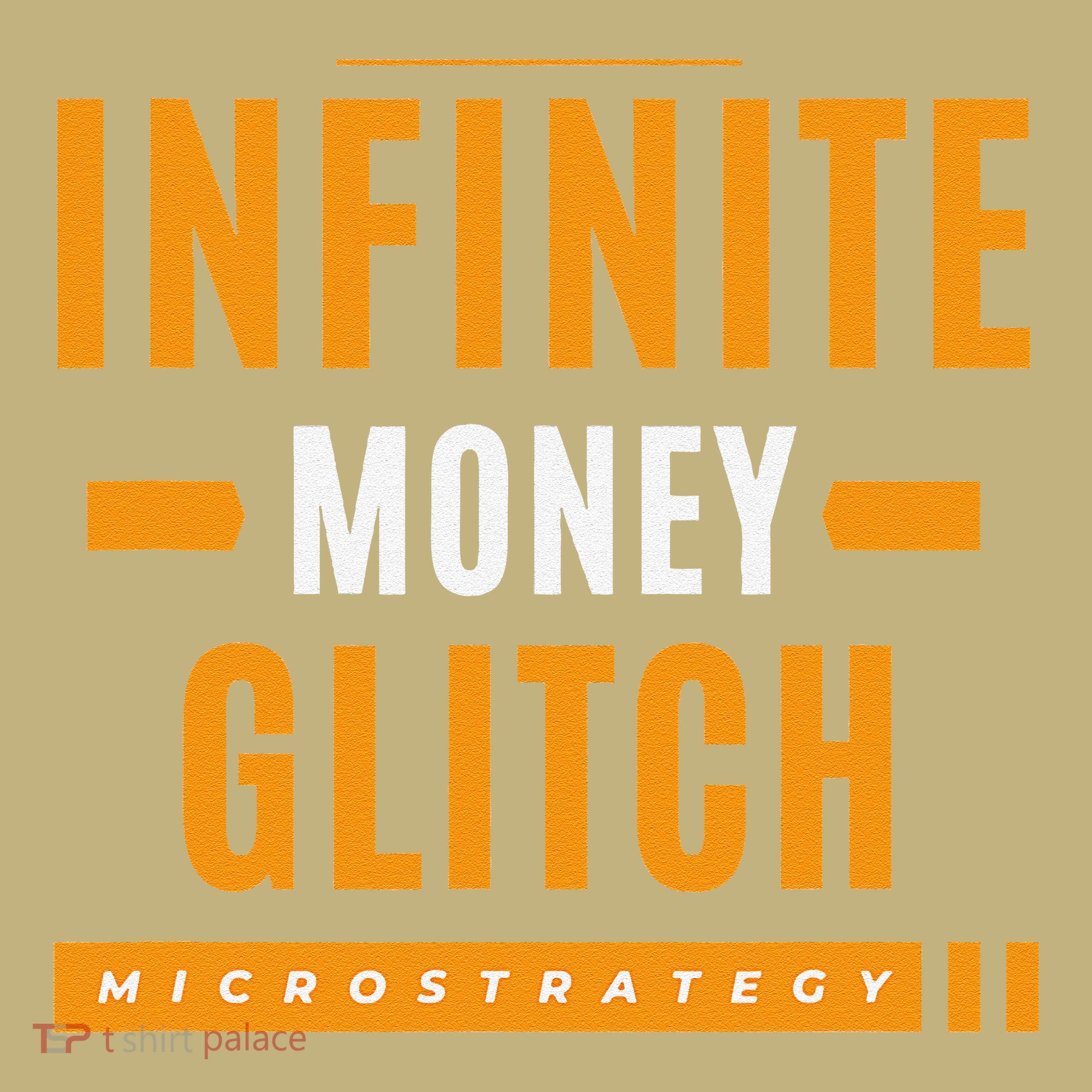$Mstr Infinite Money Glitch Microstrategy Bitcoin Kids T-Shirt