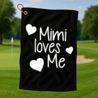 Mimi Loves Me Golf Towel thumb 1