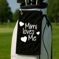 Mimi Loves Me Golf Towel thumb 2