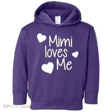 Mimi Loves Me Toddler Hoodie