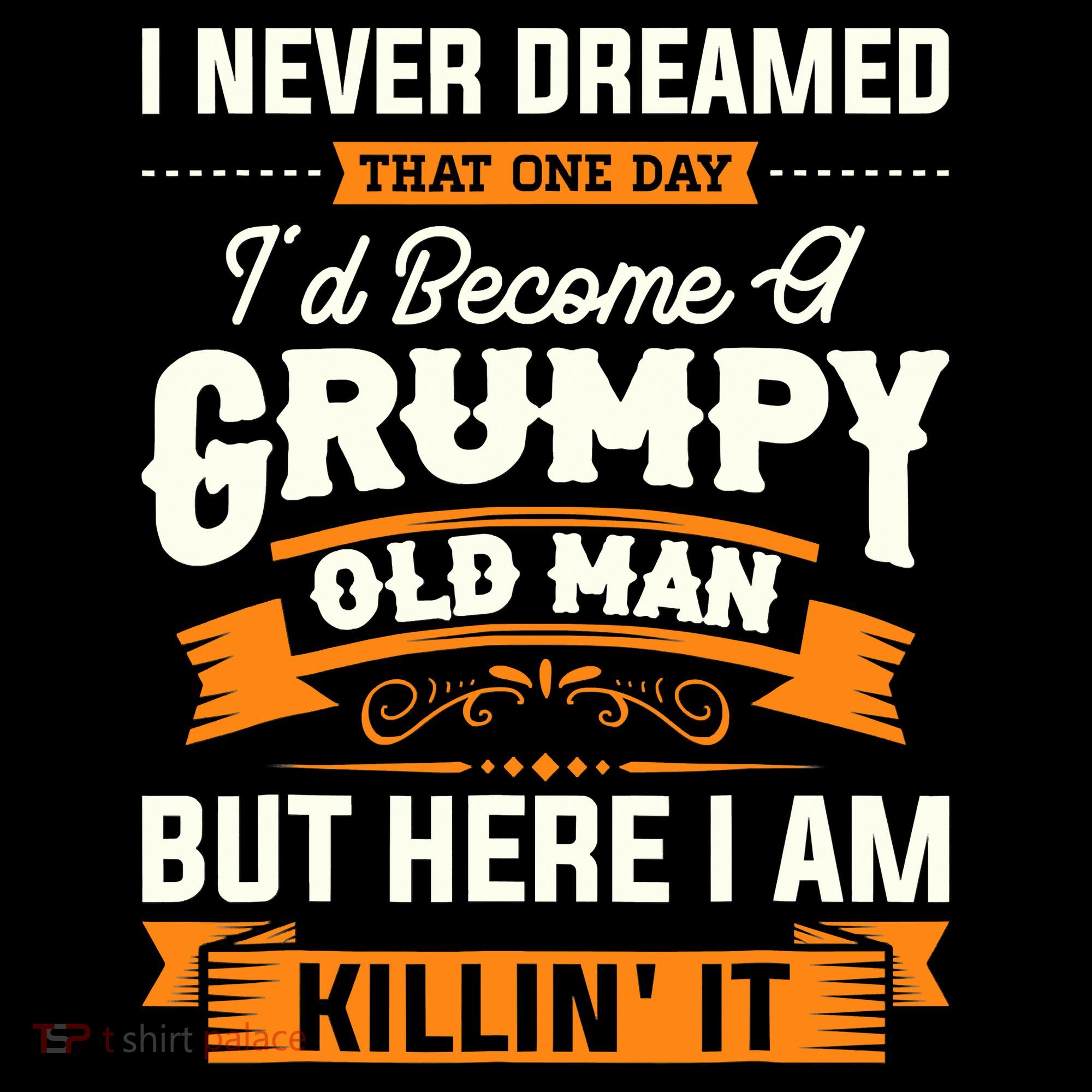 Mens I Never Dreamed That I'd Become A Grumpy Old Man Grandpa Apron