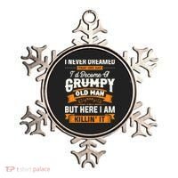 Mens I Never Dreamed That I'd Become A Grumpy Old Man Grandpa Ornament thumb 0