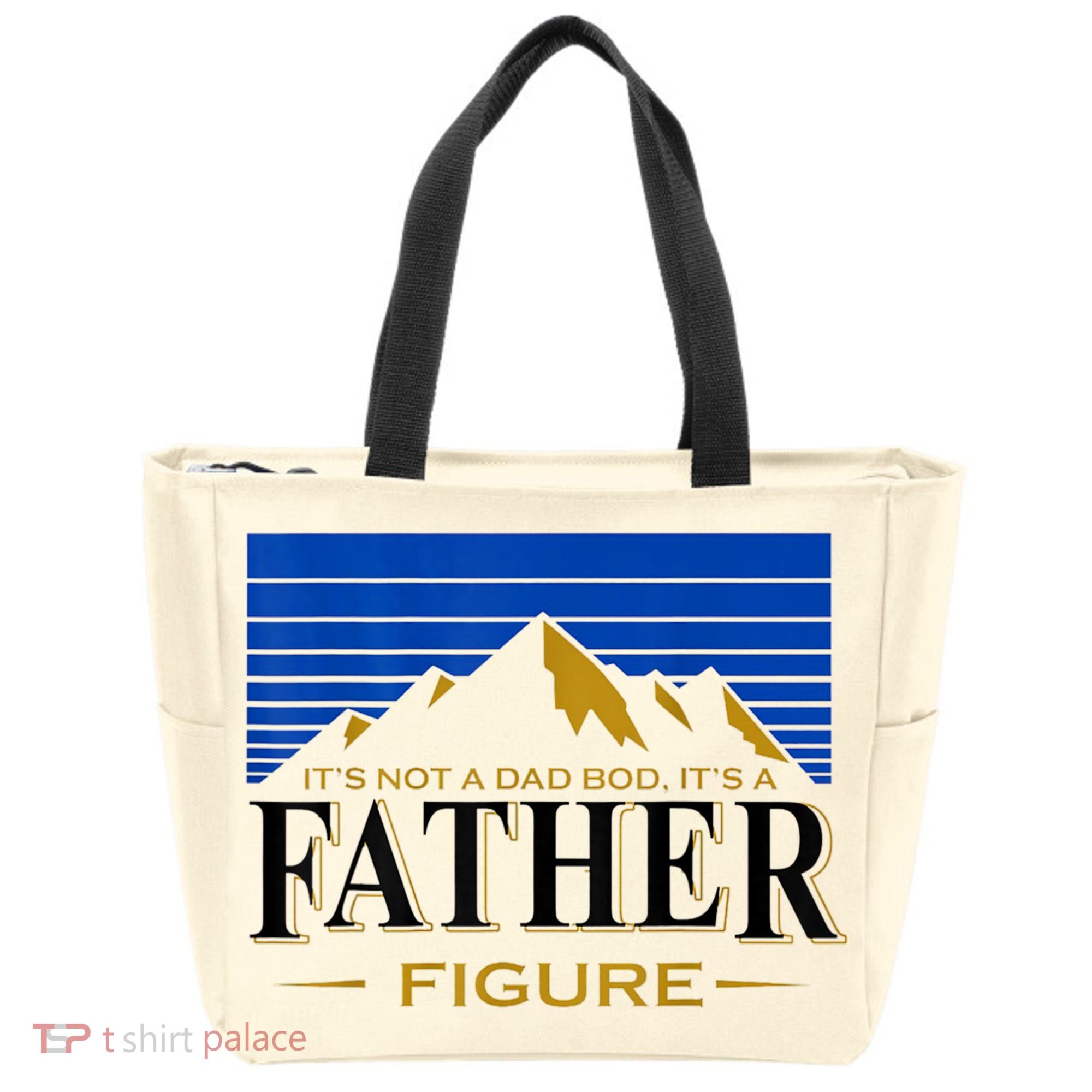Mens It's Not A DAD BOD It's A Father Figure Funny DAD Drink Beer Tote Bag