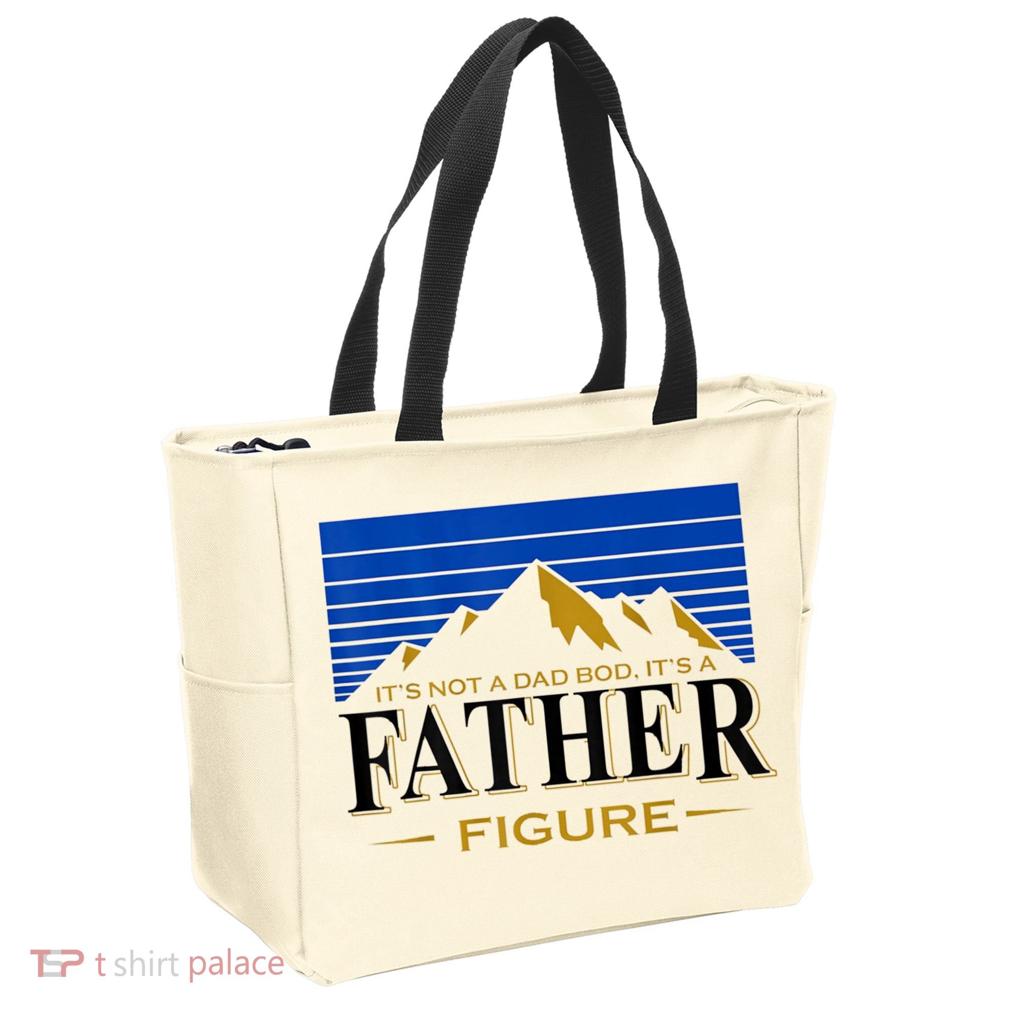 Mens It's Not A DAD BOD It's A Father Figure Funny DAD Drink Beer Tote Bag