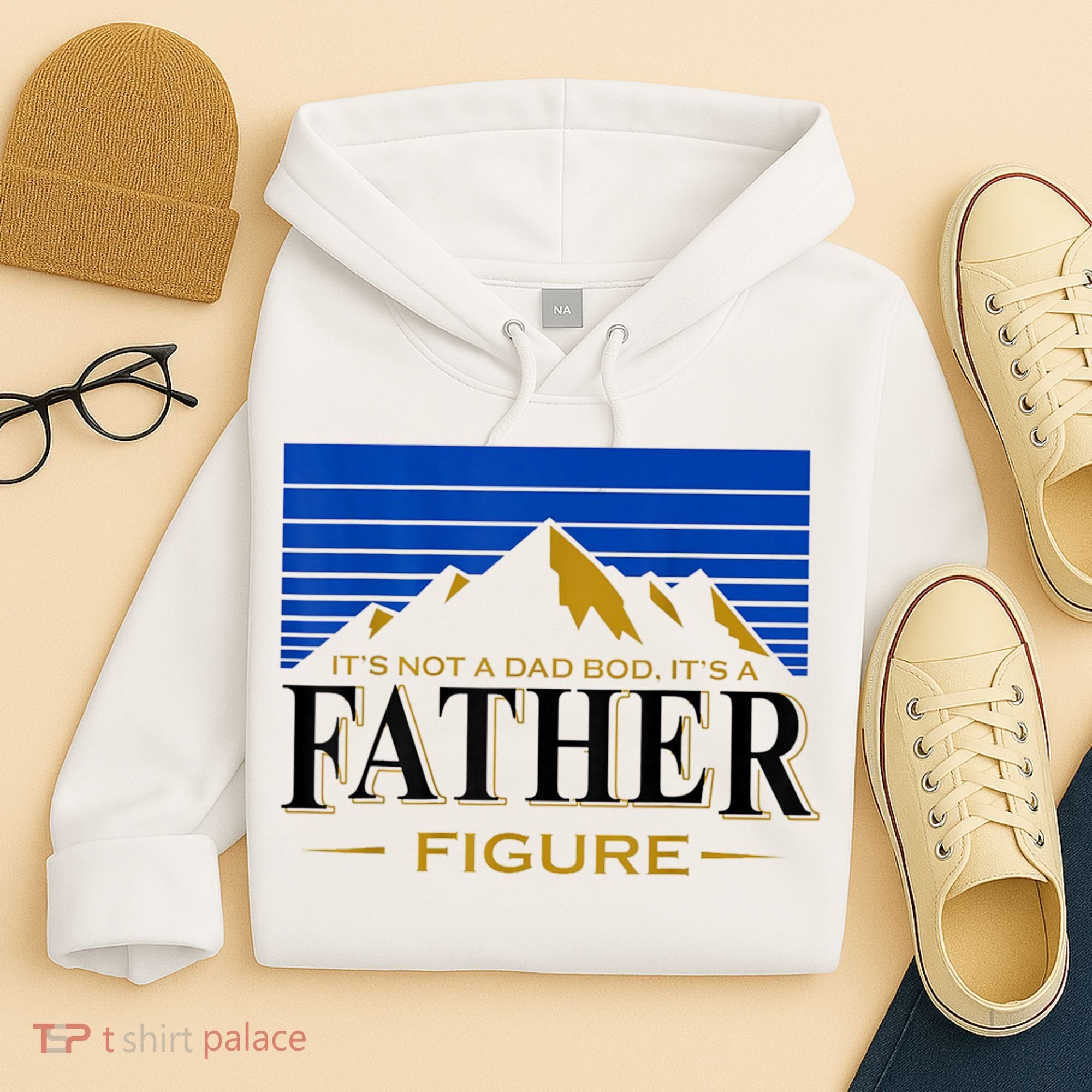 Mens It's Not A DAD BOD It's A Father Figure Funny DAD Drink Beer Hoodie