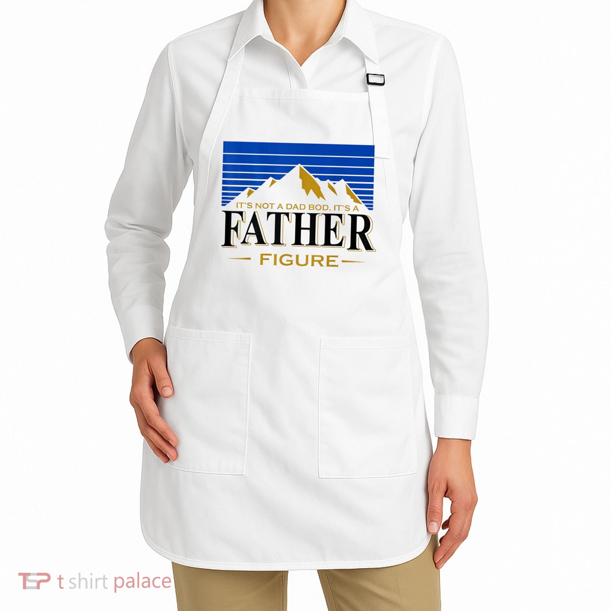 Mens It's Not A DAD BOD It's A Father Figure Funny DAD Drink Beer Apron