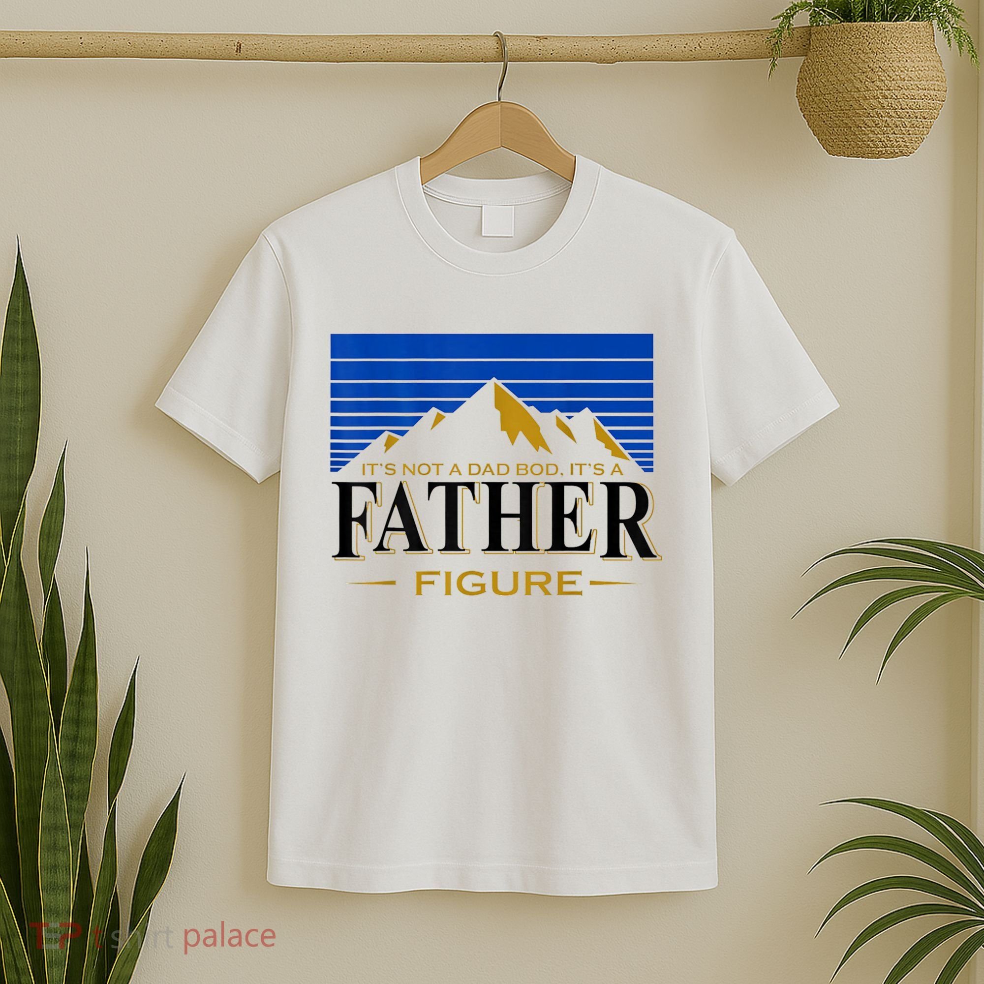Mens It's Not A DAD BOD It's A Father Figure Funny DAD Drink Beer T-Shirt