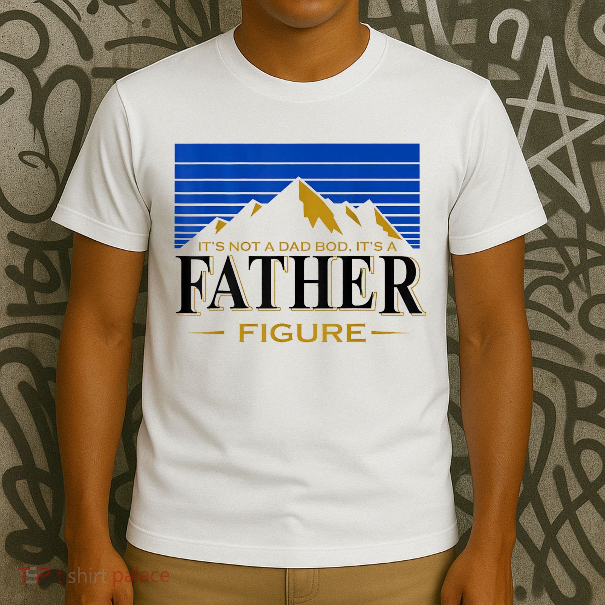 Mens It's Not A DAD BOD It's A Father Figure Funny DAD Drink Beer T-Shirt