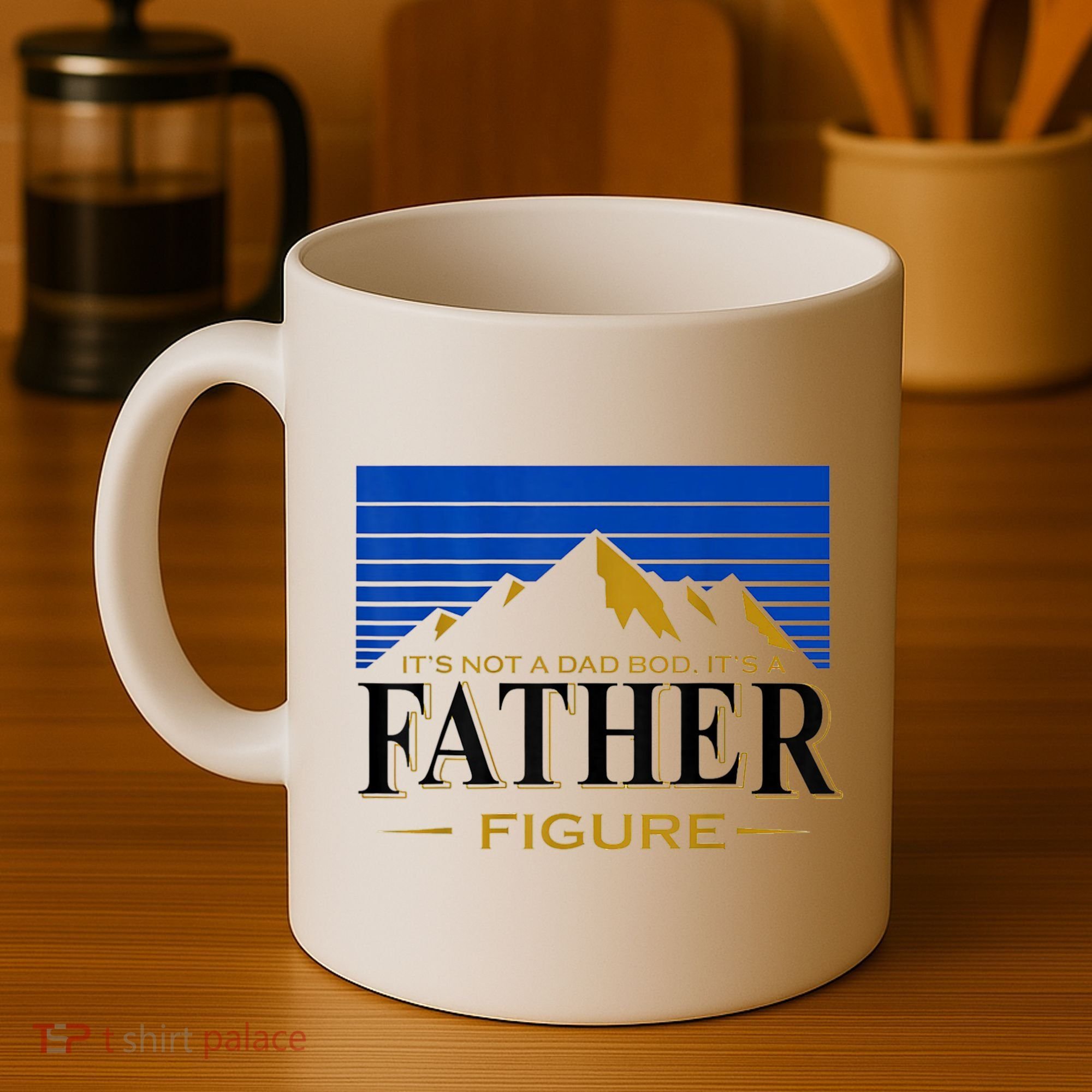 Mens It's Not A DAD BOD It's A Father Figure Funny DAD Drink Beer Coffee Mug