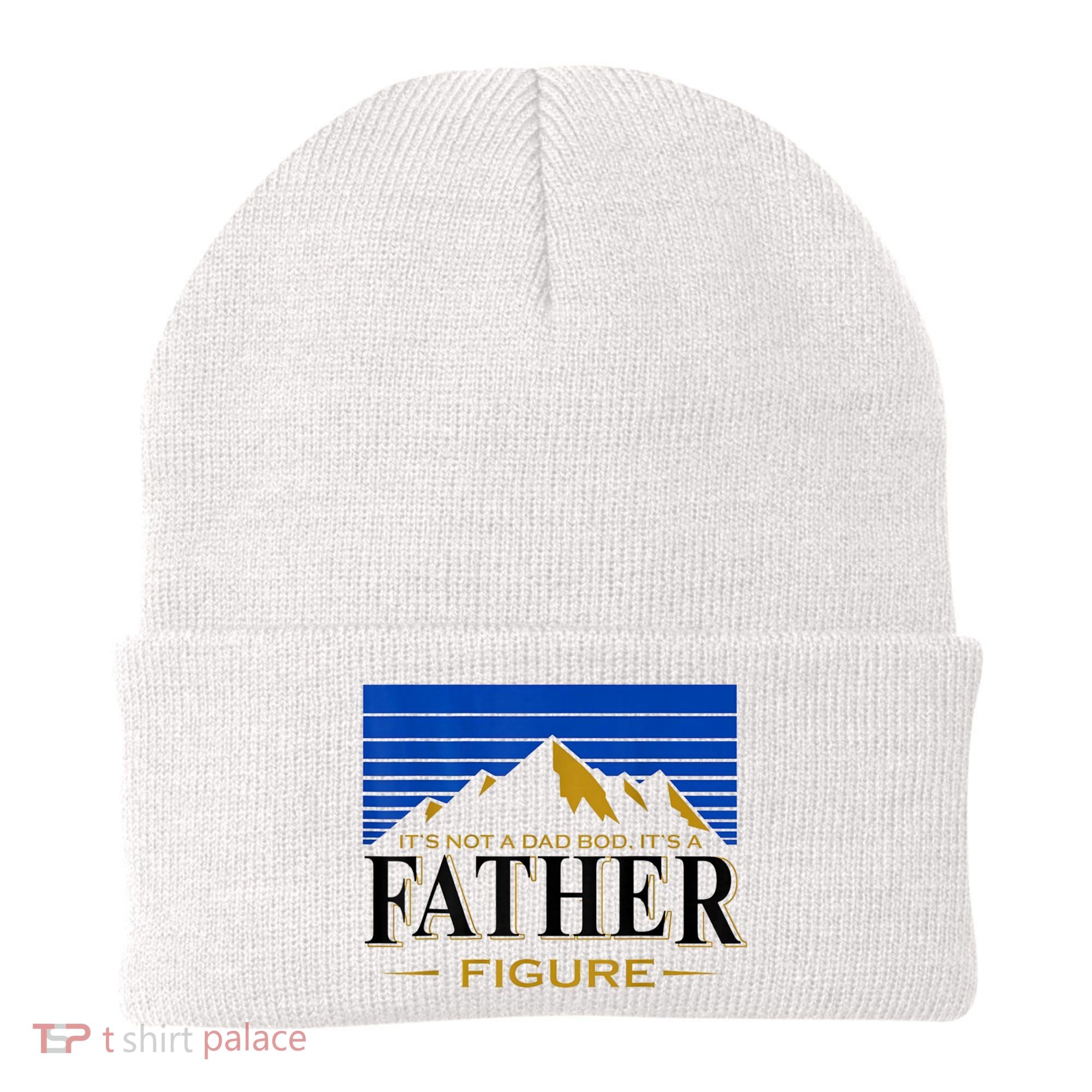 Mens It's Not A DAD BOD It's A Father Figure Funny DAD Drink Beer Beanie