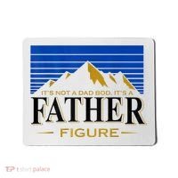 Mens It's Not A DAD BOD It's A Father Figure Funny DAD Drink Beer Mousepad thumb 0