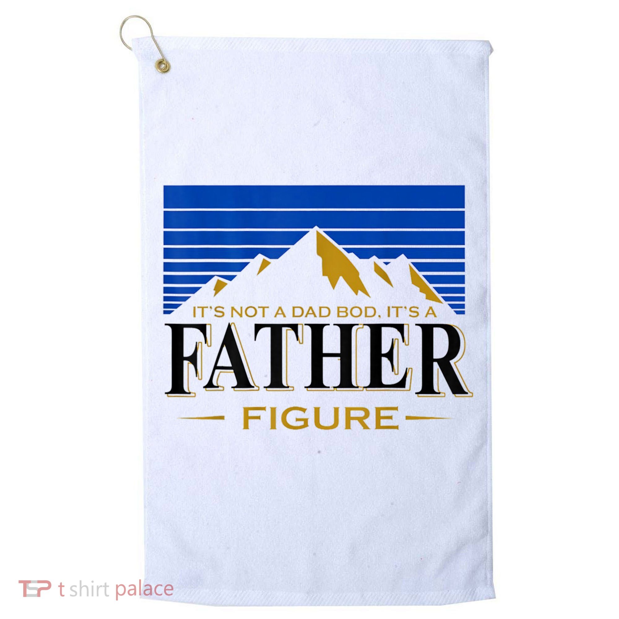 Mens It's Not A DAD BOD It's A Father Figure Funny DAD Drink Beer Golf Towel