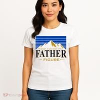 Mens It's Not A DAD BOD It's A Father Figure Funny DAD Drink Beer Women's T-Shirt thumb 4
