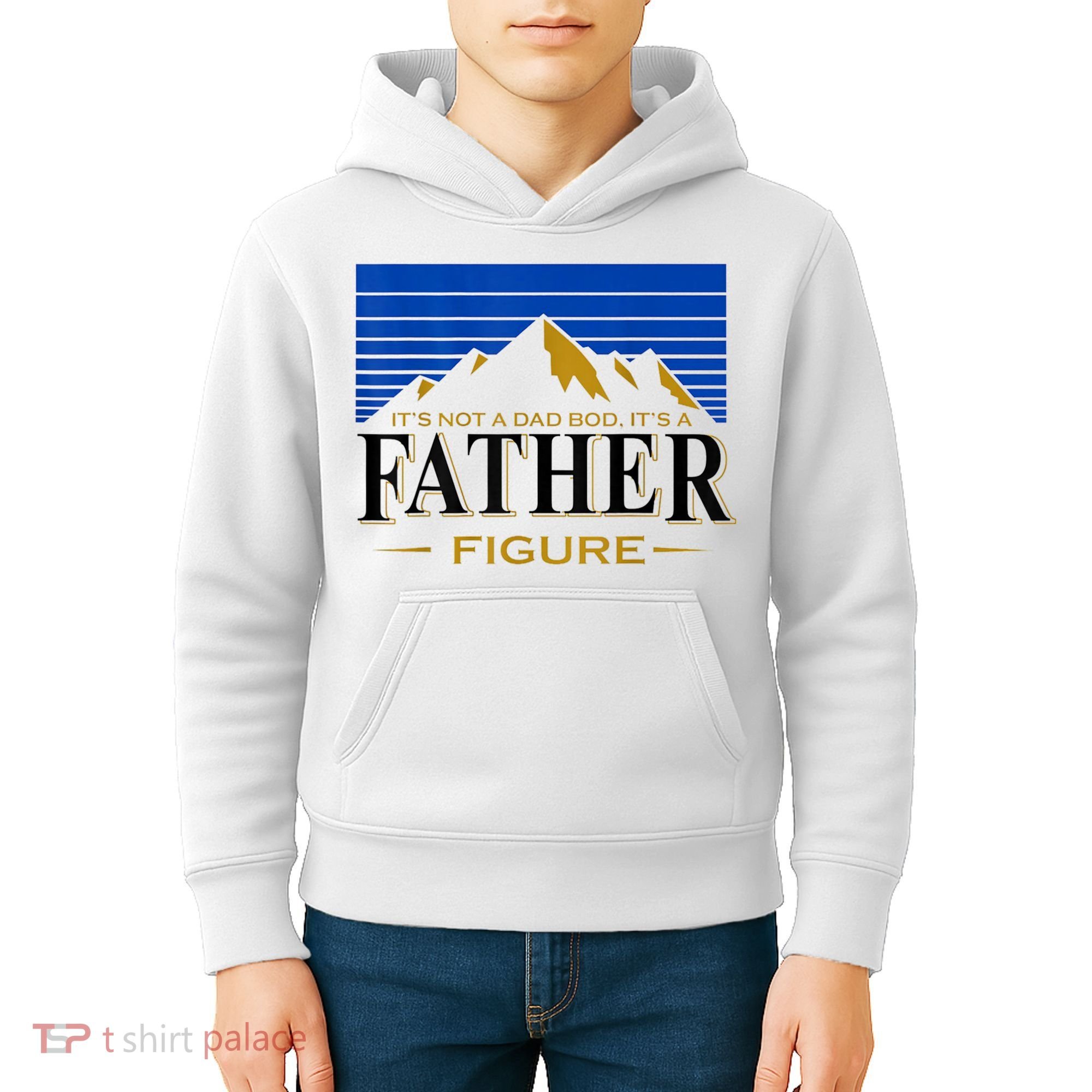Mens It's Not A DAD BOD It's A Father Figure Funny DAD Drink Beer Kids Hoodie