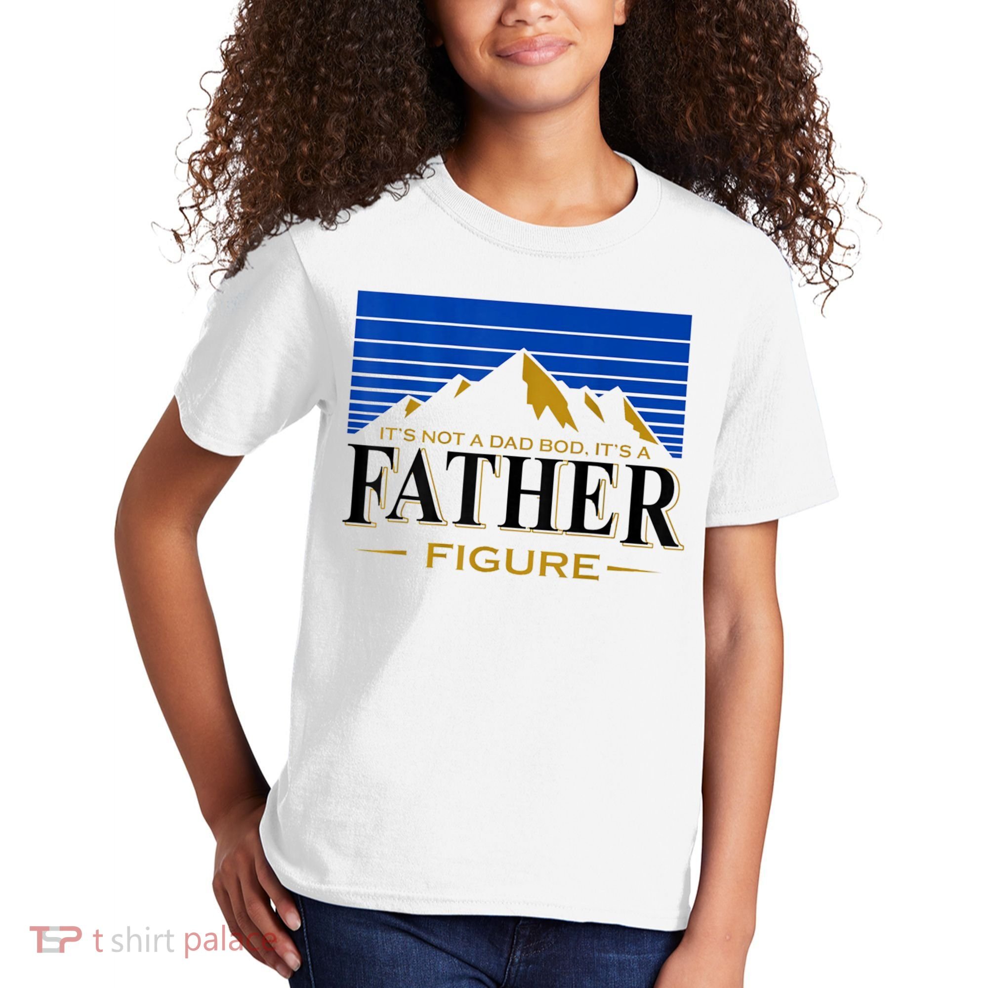 Mens It's Not A DAD BOD It's A Father Figure Funny DAD Drink Beer Kids T-Shirt