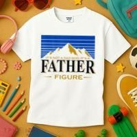 Mens It's Not A DAD BOD It's A Father Figure Funny DAD Drink Beer Kids T-Shirt thumb 3
