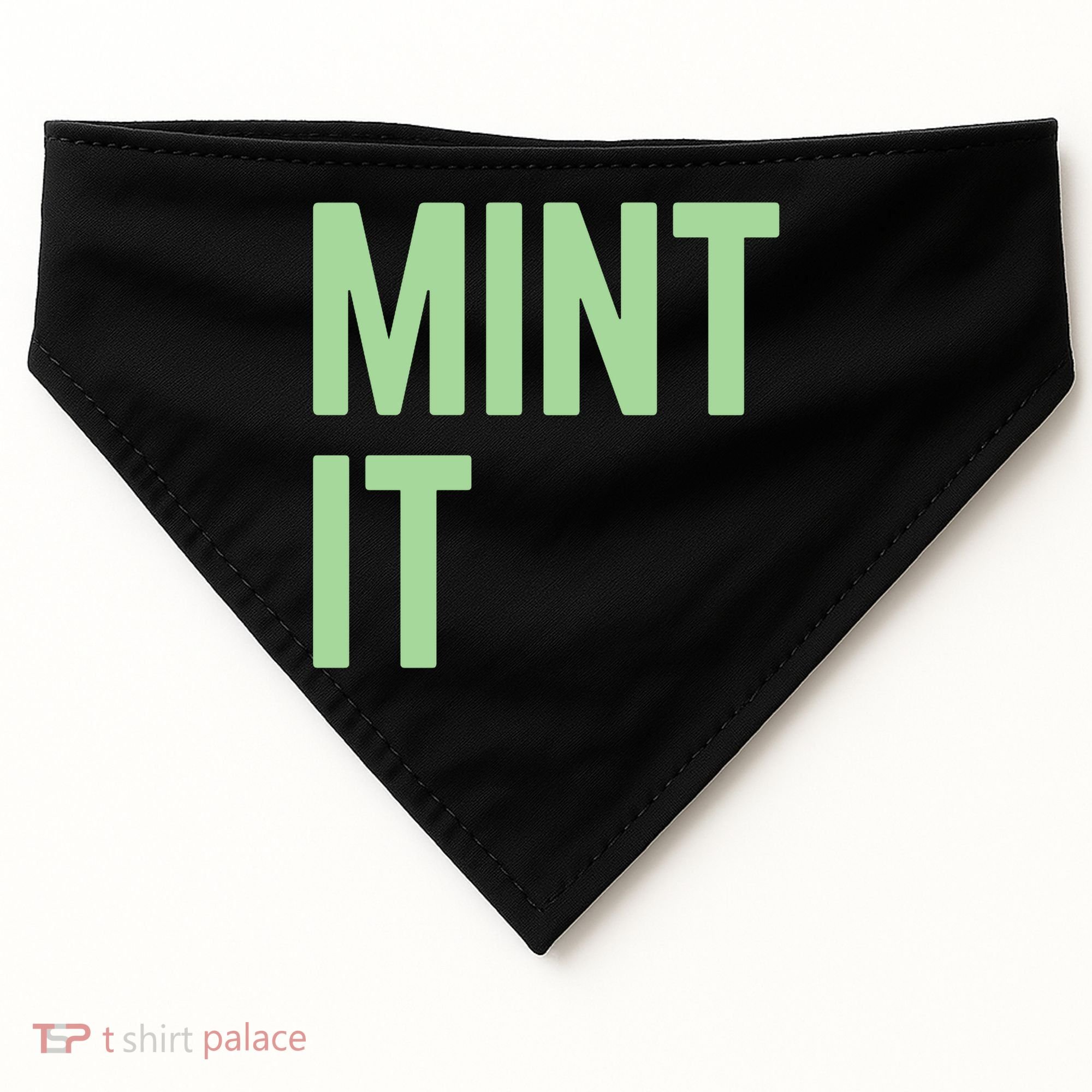 Mint It NFT Funny Crypto Currency USA-Made Doggie Bandana