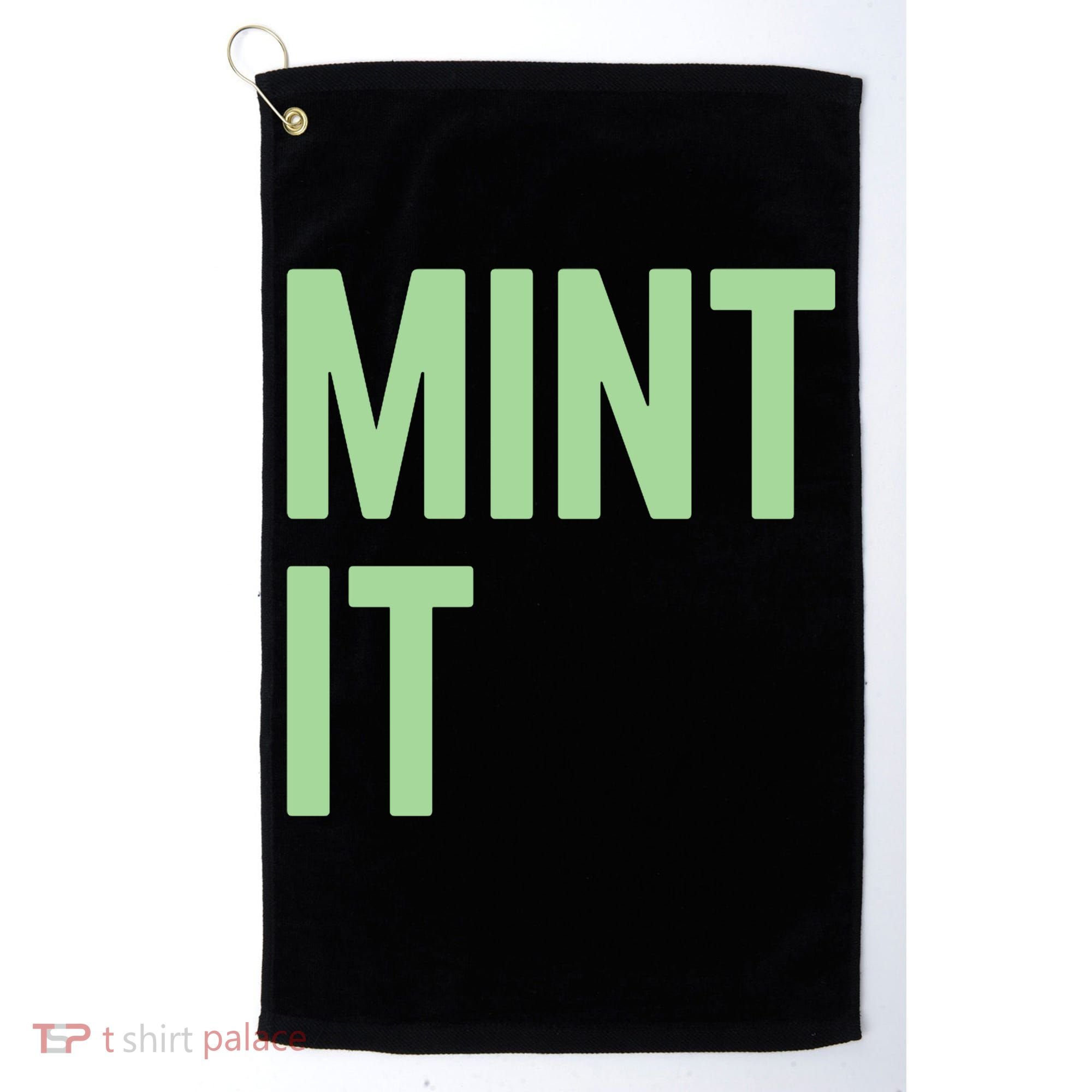 Mint It NFT Funny Crypto Currency Golf Towel