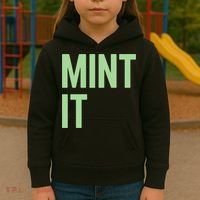 Mint It NFT Funny Crypto Currency Kids Hoodie thumb 3