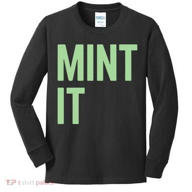 Mint It NFT Funny Crypto Currency Kids Long Sleeve Shirt