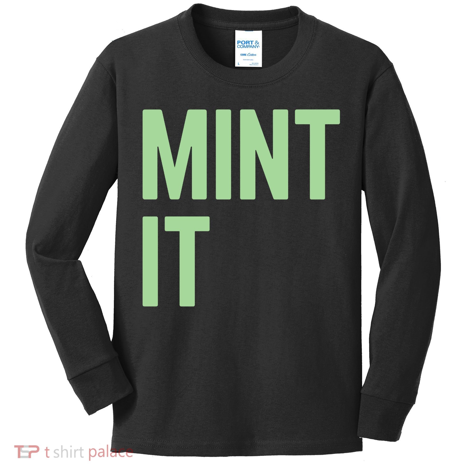 Mint It NFT Funny Crypto Currency Kids Long Sleeve Shirt