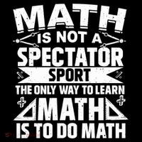 Math Is Not A Spectator Sport Mathematician Math Teacher Stripe Pom Pom Beanie thumb 2