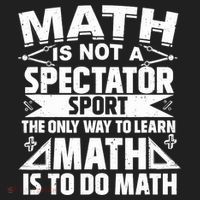 Math Is Not A Spectator Sport Mathematician Math Teacher Comfort Colors Boxy T-Shirt thumb 3