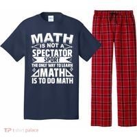Math Is Not A Spectator Sport Mathematician Math Teacher Pajama Set thumb 0