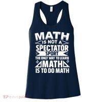 Math Is Not A Spectator Sport Mathematician Math Teacher Women's Tank Top thumb 0