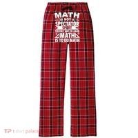 Math Is Not A Spectator Sport Mathematician Math Teacher Women's Flannel Plaid Pajama Pants thumb 0