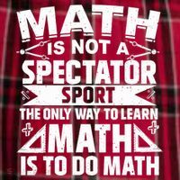 Math Is Not A Spectator Sport Mathematician Math Teacher Women's Flannel Plaid Pajama Pants thumb 2