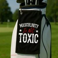 Masculinity Is Not Toxic Golf Towel thumb 2