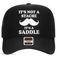 Mustache ItS Not A Stache ItS A Saddle Moustache Ride Hat thumb 0